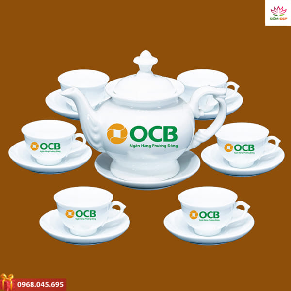 Ấm trà quà tặng OCB Bank