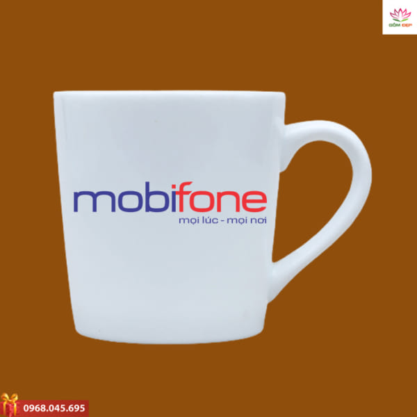 Ly sứ in logo Mobifone