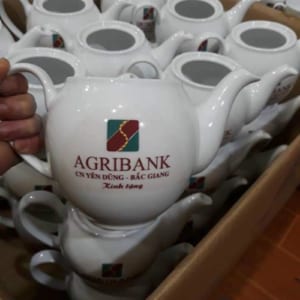 Bộ ấm chén in logo Agribank